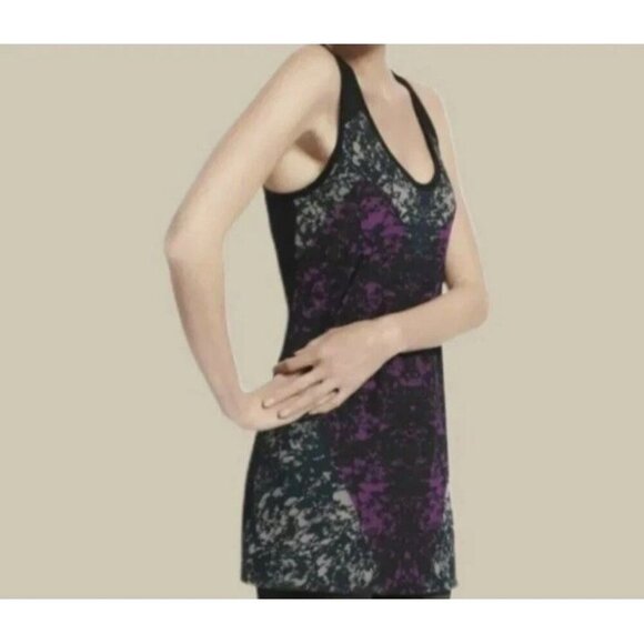 Cabi Heart of Love Mesh Overlay Racerback Tank Sleeveless Top S Purple blue #559 - Picture 4 of 6